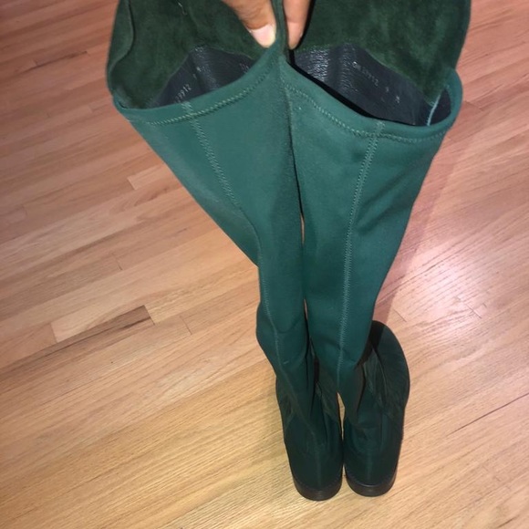Stuart weitzman hunter green boots - Picture 2 of 6